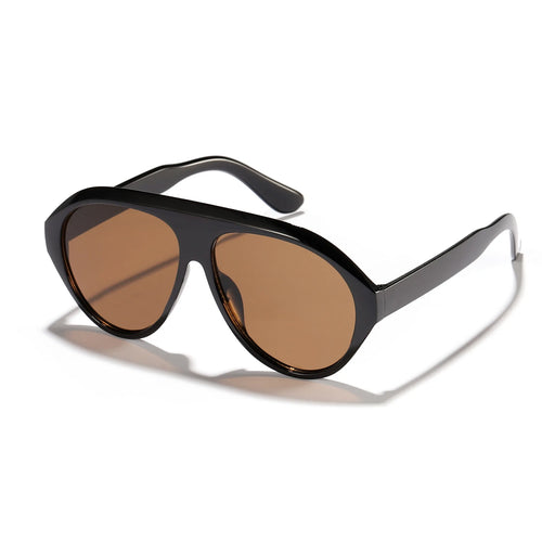 Vintage One Piece Red Gradient Sunglasses for Wome New Fashion Oversized Sexy Sun Glasses Ladies Outoor Uv400 Shades Black